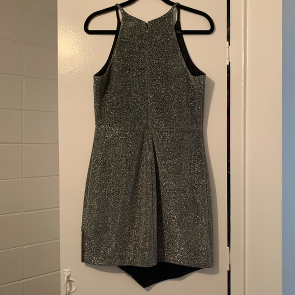 Express - silver shimmery party dress - Size 10 - Picture 3 of 3